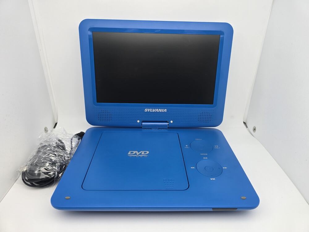 Sylvania Portable DVD Player Blue 9" Swivel Screen – SDVD9020B-blue USB/SD